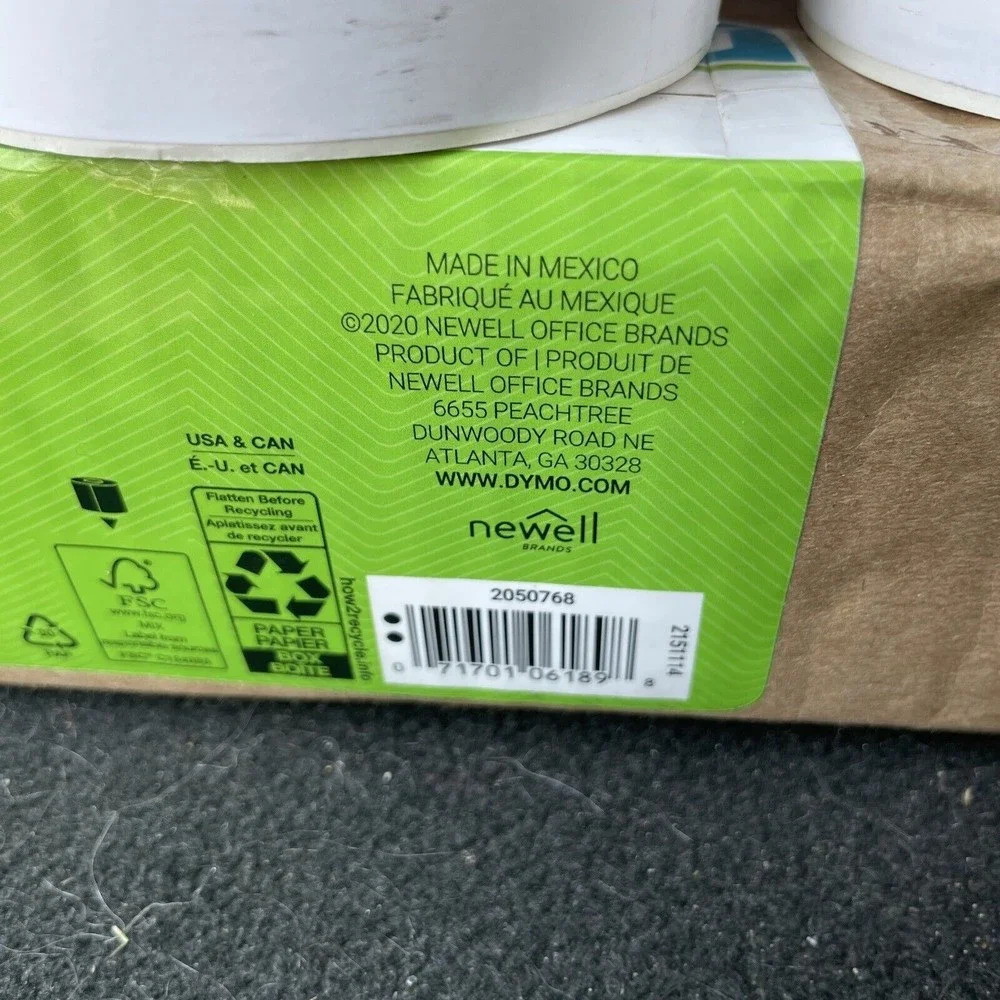 2X DYMO LW 30252 Direct Thermal Address Labels (1-1/8